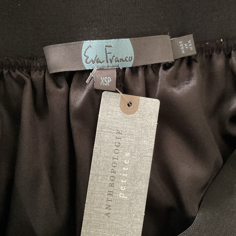 NWT ANTHROPOLOGIE Eva Franco Black and White Daisy Midi Skirt SIZE XSP - Picture 9 of 10